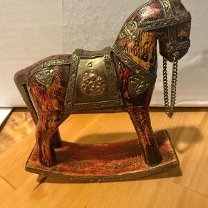 Decorative Rocking Horse Figurine